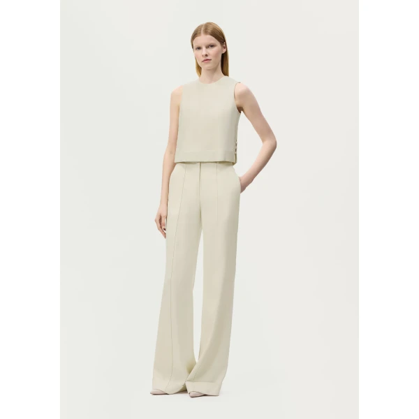 Adam Lippes Deeda Pant in Stone, view 2