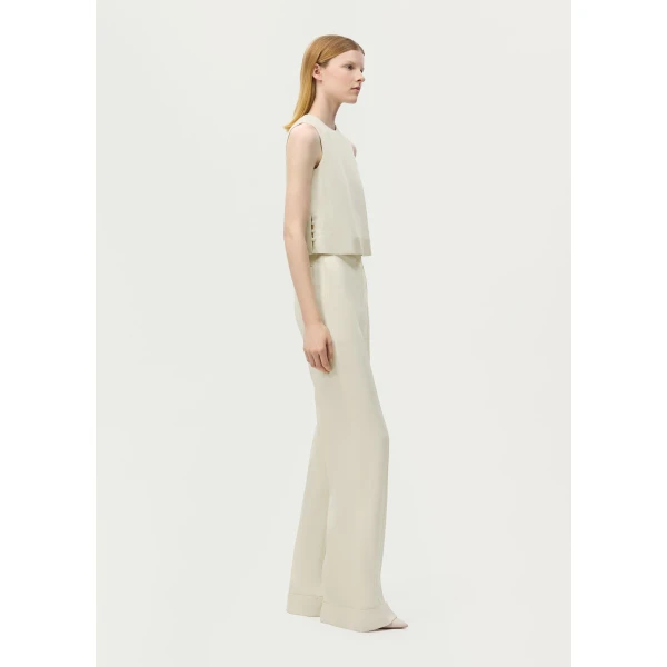Adam Lippes Deeda Pant in Stone, view 3