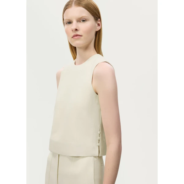 Adam Lippes Deeda Pant in Stone, view 4