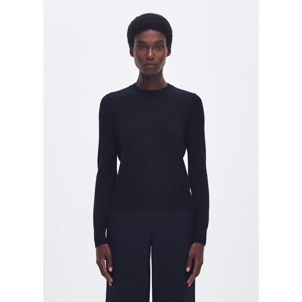 Adam Lippes Didion Knit Cashmere Silk in Black, view 2