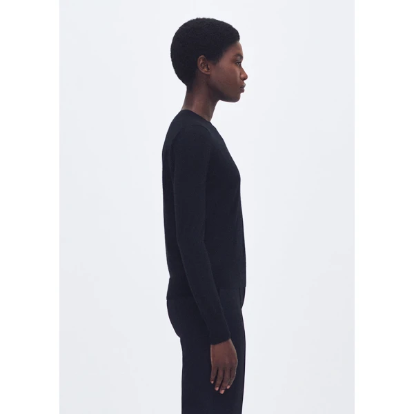 Adam Lippes Didion Knit Cashmere Silk in Black, view 3