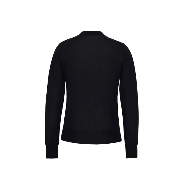 Adam Lippes Didion Knit Cashmere Silk in Black, view 4