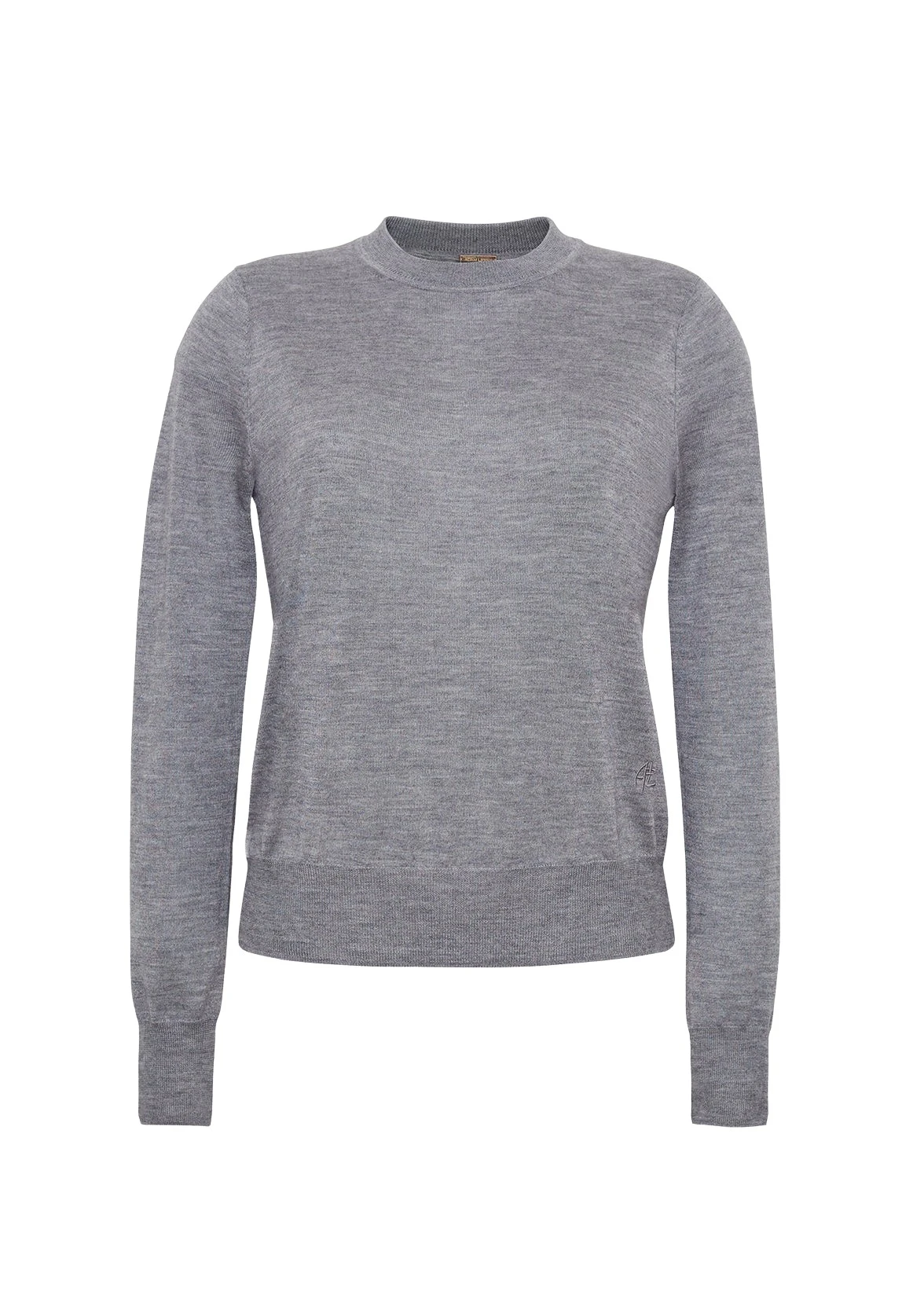 Adam Lippes Didion Knit Cashmere Silk in Heather Grey