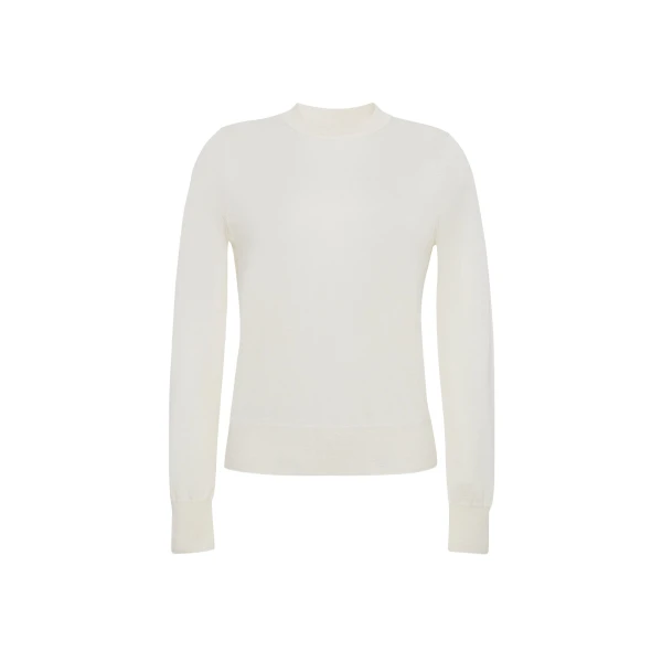 Adam Lippes Didion Knit Cashmere Silk in Ivory