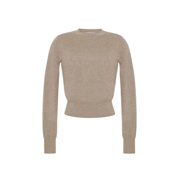 Adam Lippes Didion Knit Cashmere in Oatmeal