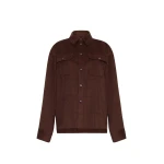 Adam Lippes Dorset Shirt in Chocolate