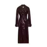 Adam Lippes Edo Trench in Aubergine Coat