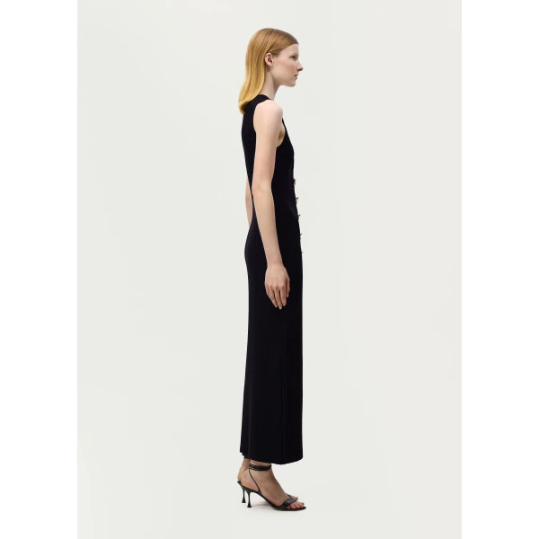Adam Lippes Eliza Dress in Black, view 3