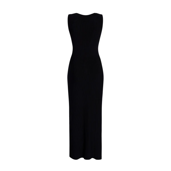 Adam Lippes Eliza Dress in Black, view 4