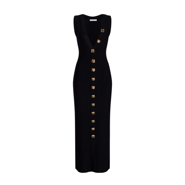Adam Lippes Eliza Dress in Black