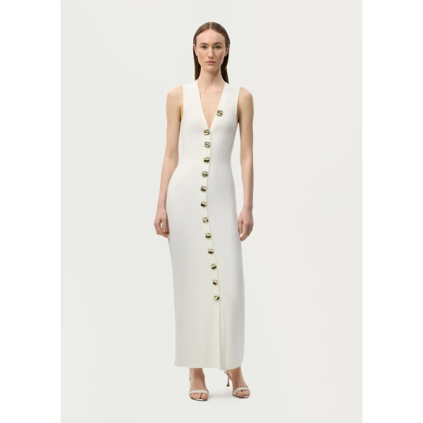 Adam Lippes Eliza Dress in Ivory, view 2