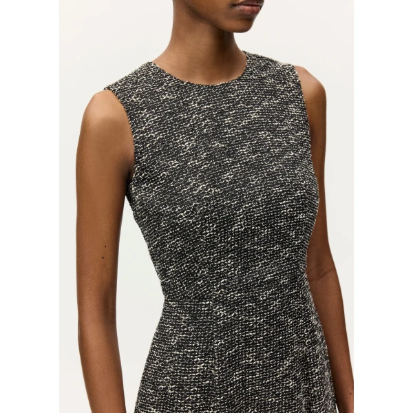 Adam Lippes Eloise Dress in Black/Ivory, view 4