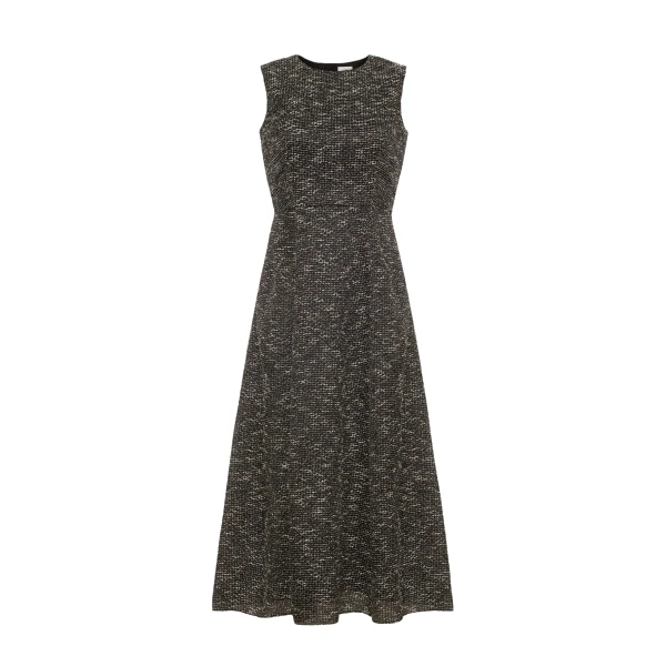 Adam Lippes Eloise Dress in Black/Ivory