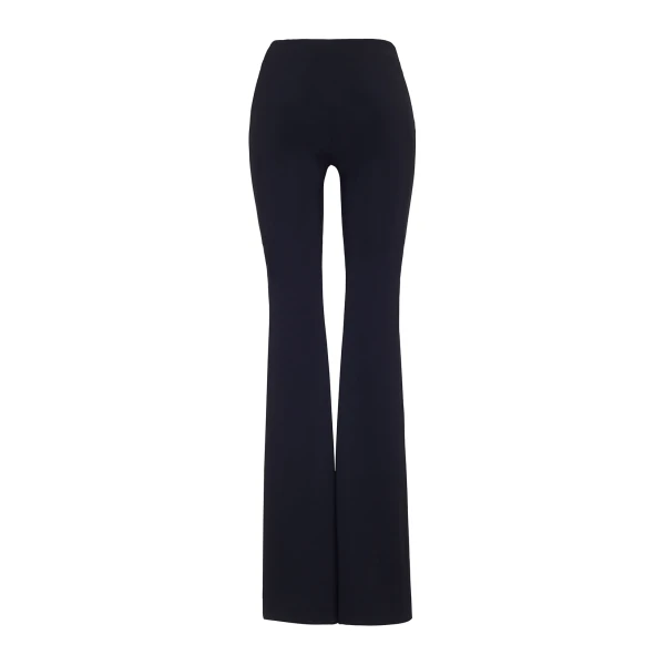 Adam Lippes Eva Flare Pant in Black, view 3