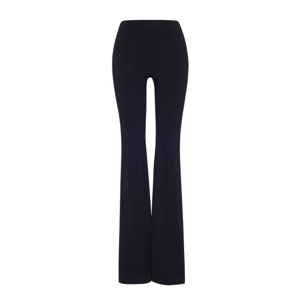 Adam Lippes Eva Flare Pant in Black