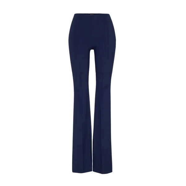 Adam Lippes Eva Flare Pant in Navy