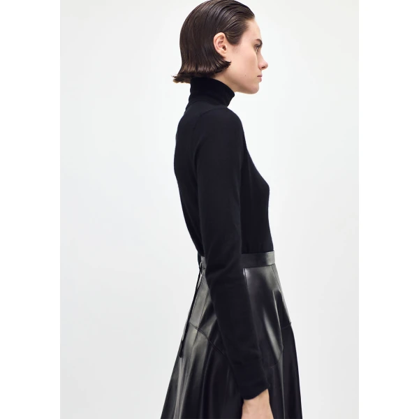 Adam Lippes Eve Knit Cashmere Silk in Black, view 3