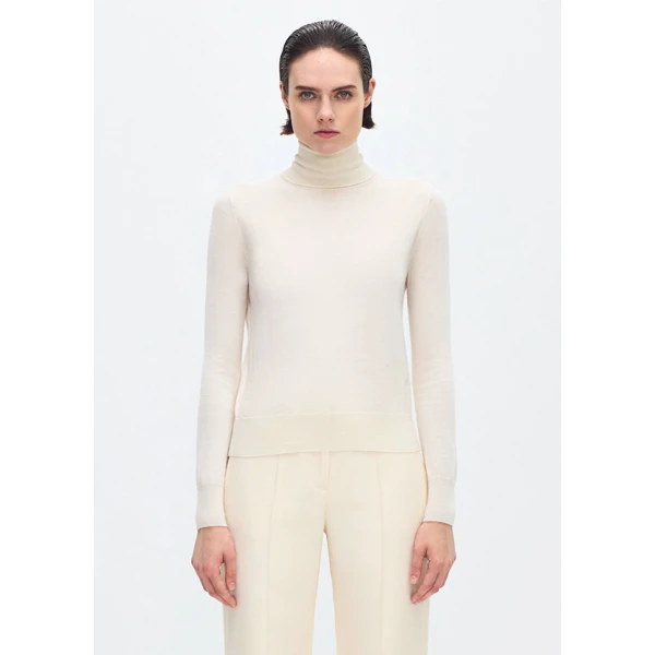 Adam Lippes Eve Knit Cashmere Silk in Ivory, view 2