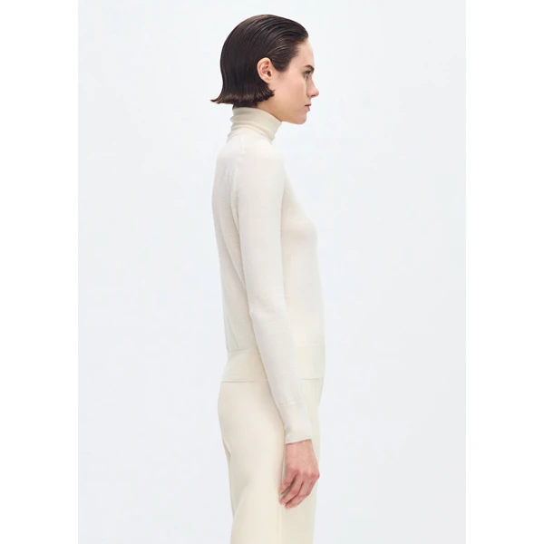 Adam Lippes Eve Knit Cashmere Silk in Ivory, view 3