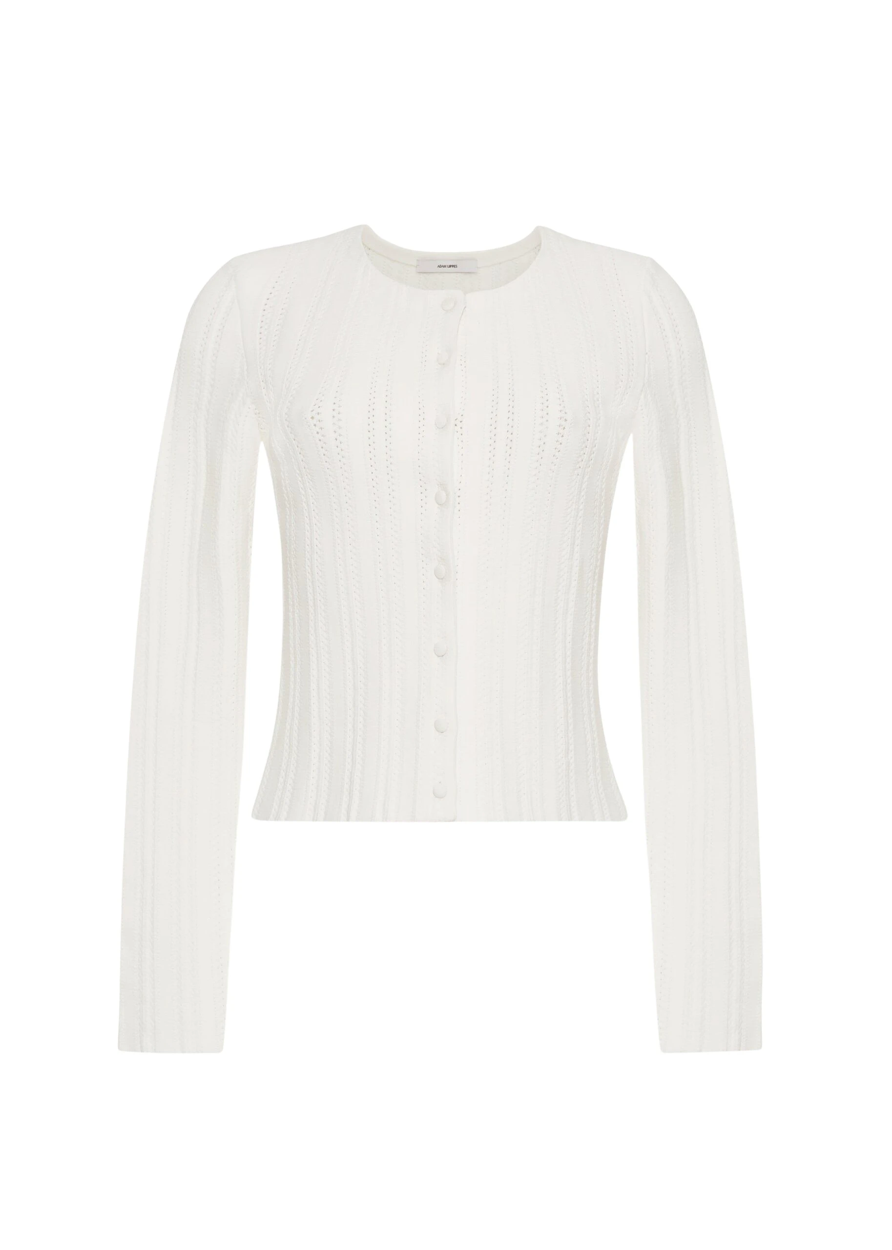 Adam Lippes Faye Cardigan in Ivory