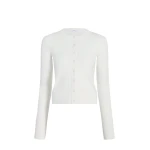 Adam Lippes Faye Cardigan in Ivory