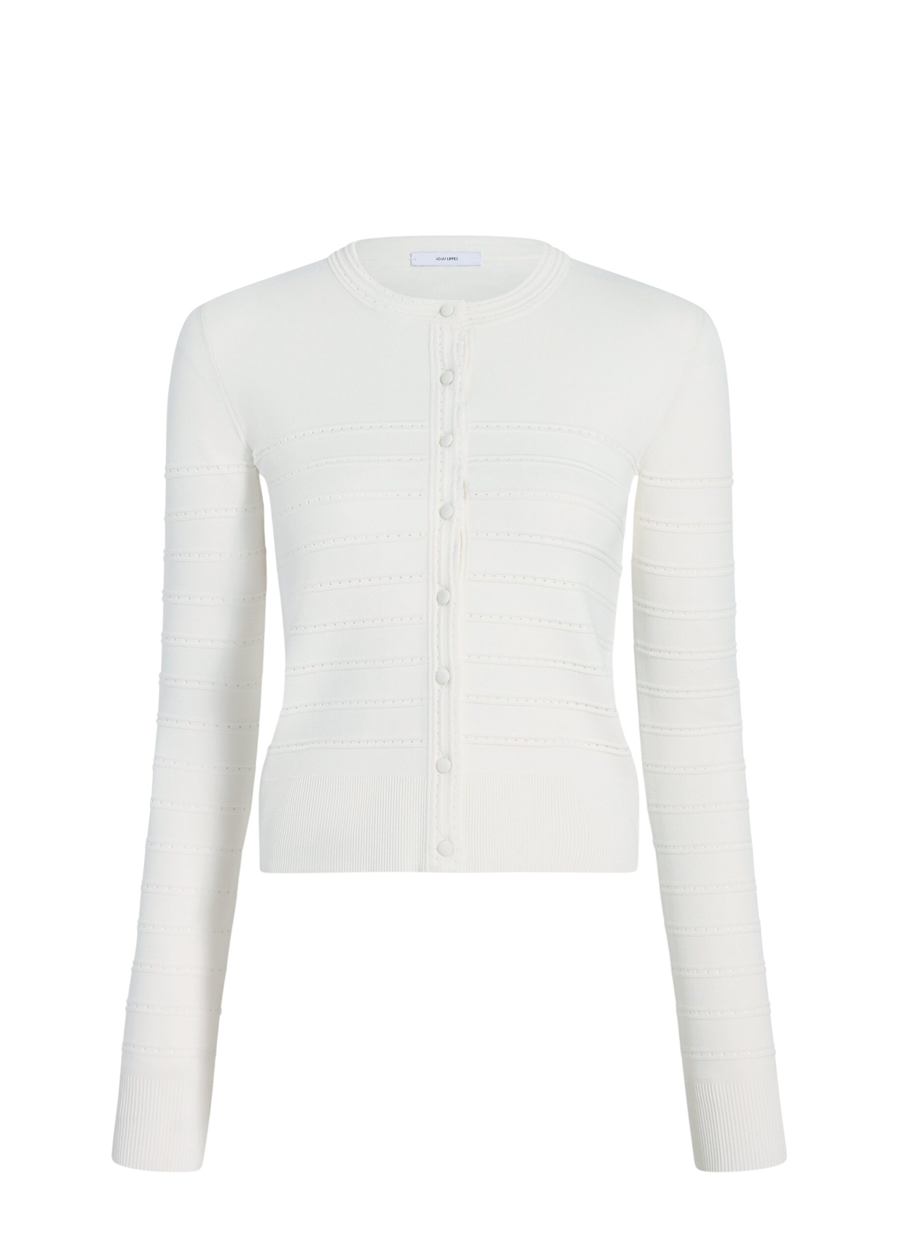 Adam Lippes Faye Cardigan in Ivory