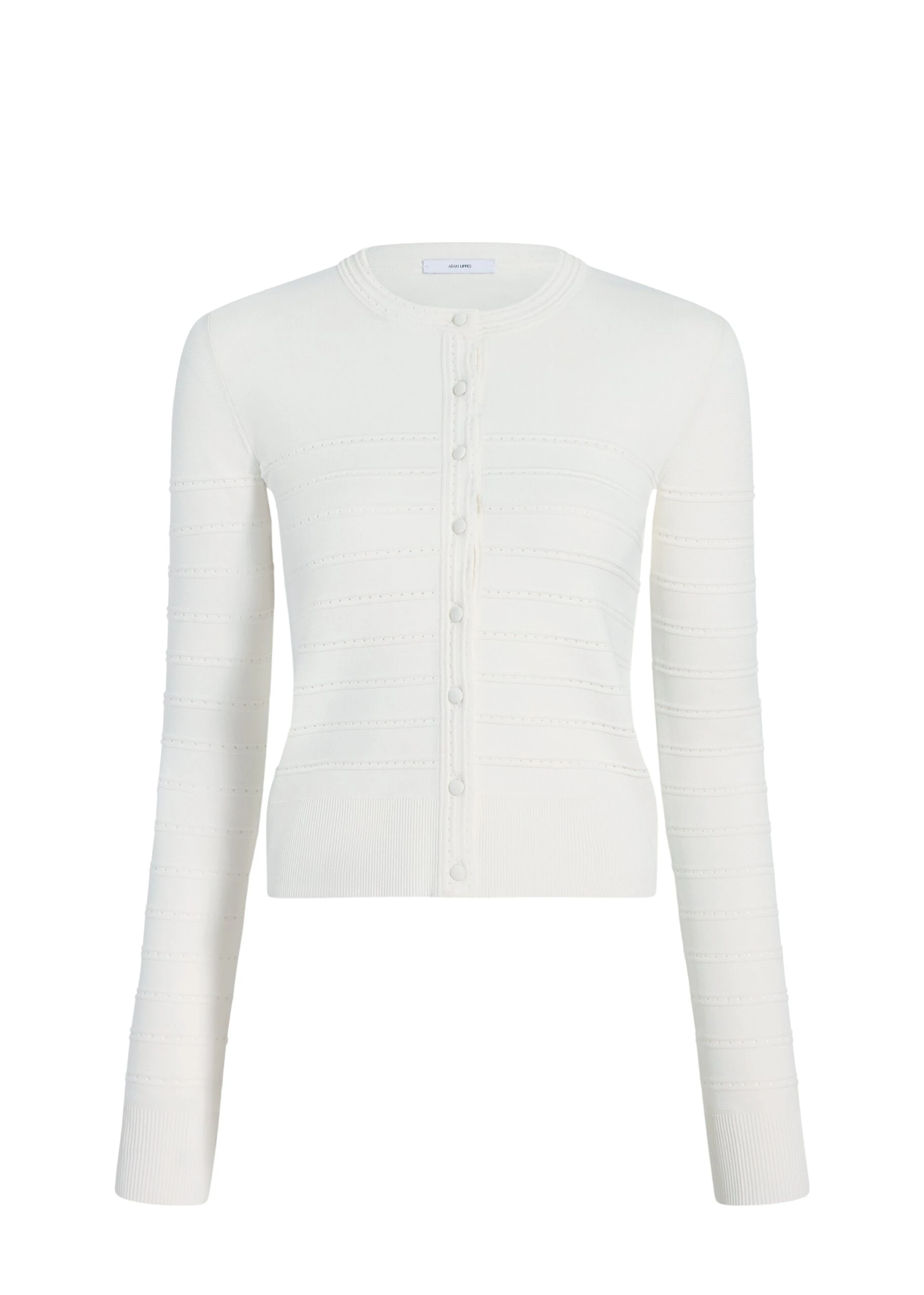 Adam Lippes Faye Cardigan in Ivory
