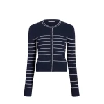 Adam Lippes Faye Cardigan in Navy