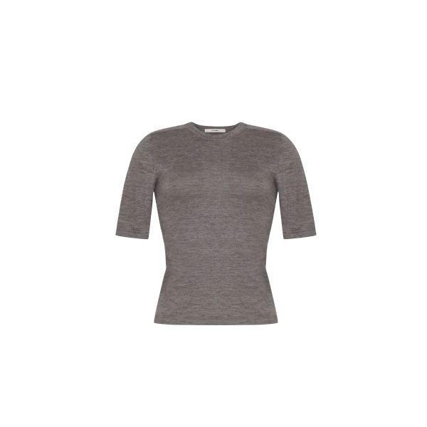Adam Lippes Felix Knit in Heather Grey