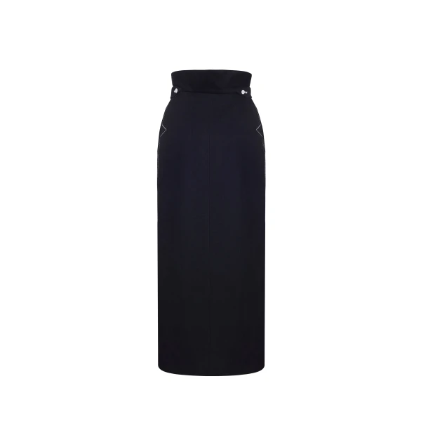 Adam Lippes Finch Skirt in Black, view 3