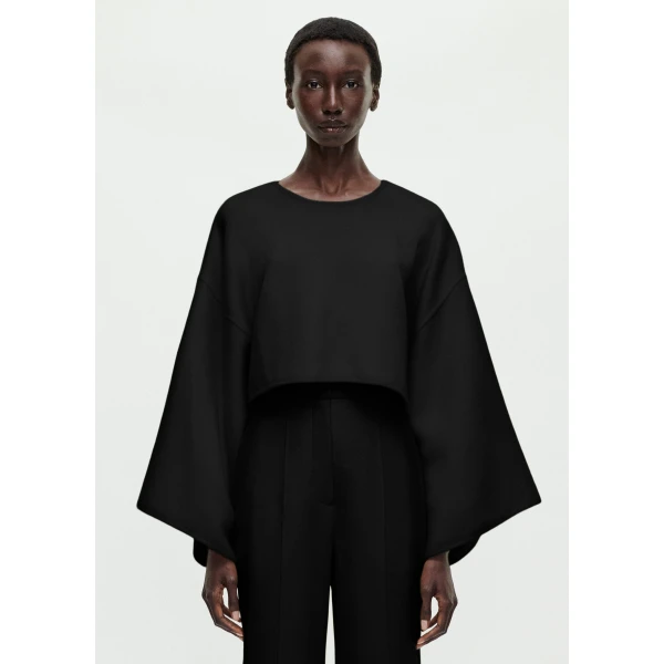 Adam Lippes Fisal Top in Black, view 2