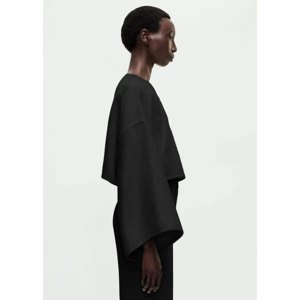 Adam Lippes Fisal Top in Black, view 3