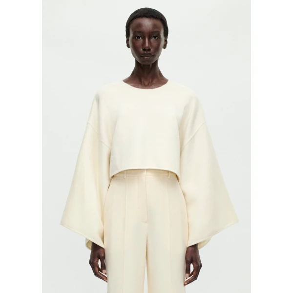 Adam Lippes Fisal Top in Ivory, view 2