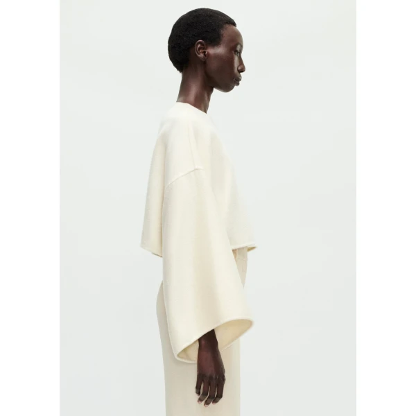 Adam Lippes Fisal Top in Ivory, view 3