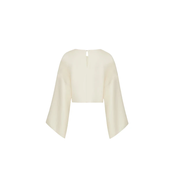 Adam Lippes Fisal Top in Ivory, view 4