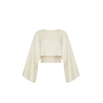 Adam Lippes Fisal Top in Ivory