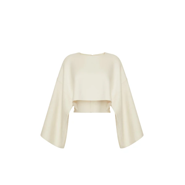 Adam Lippes Fisal Top in Ivory