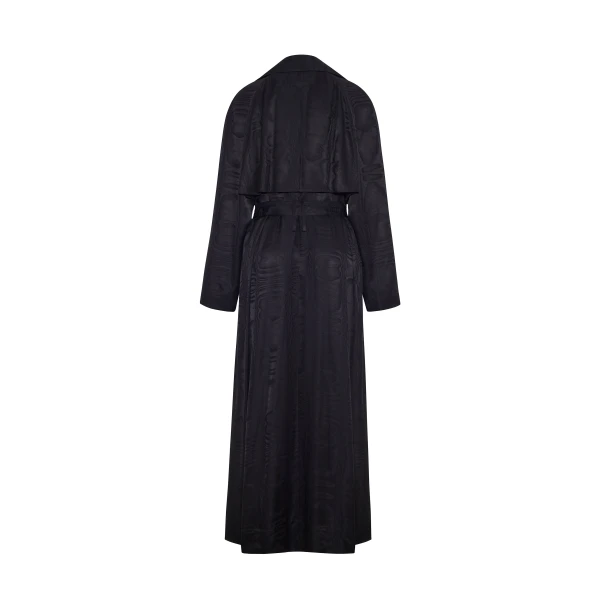 Adam Lippes Gareth Trench in Black Coat, view 5