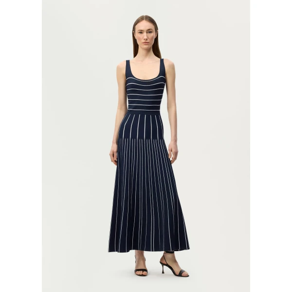 Adam Lippes Gemma Dress in Navy, view 2