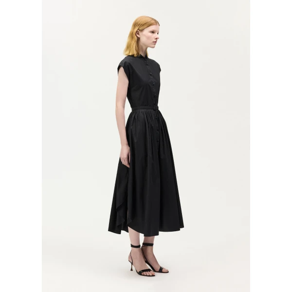 Adam Lippes Genevieve Dress in Black, view 3