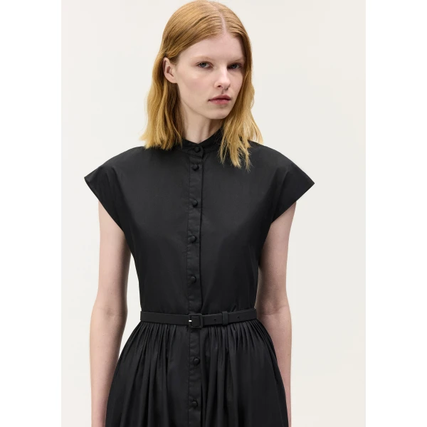 Adam Lippes Genevieve Dress in Black, view 4
