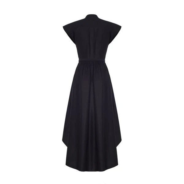 Adam Lippes Genevieve Dress in Black, view 5