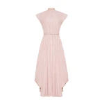 Adam Lippes Genevieve Dress in Pink/White