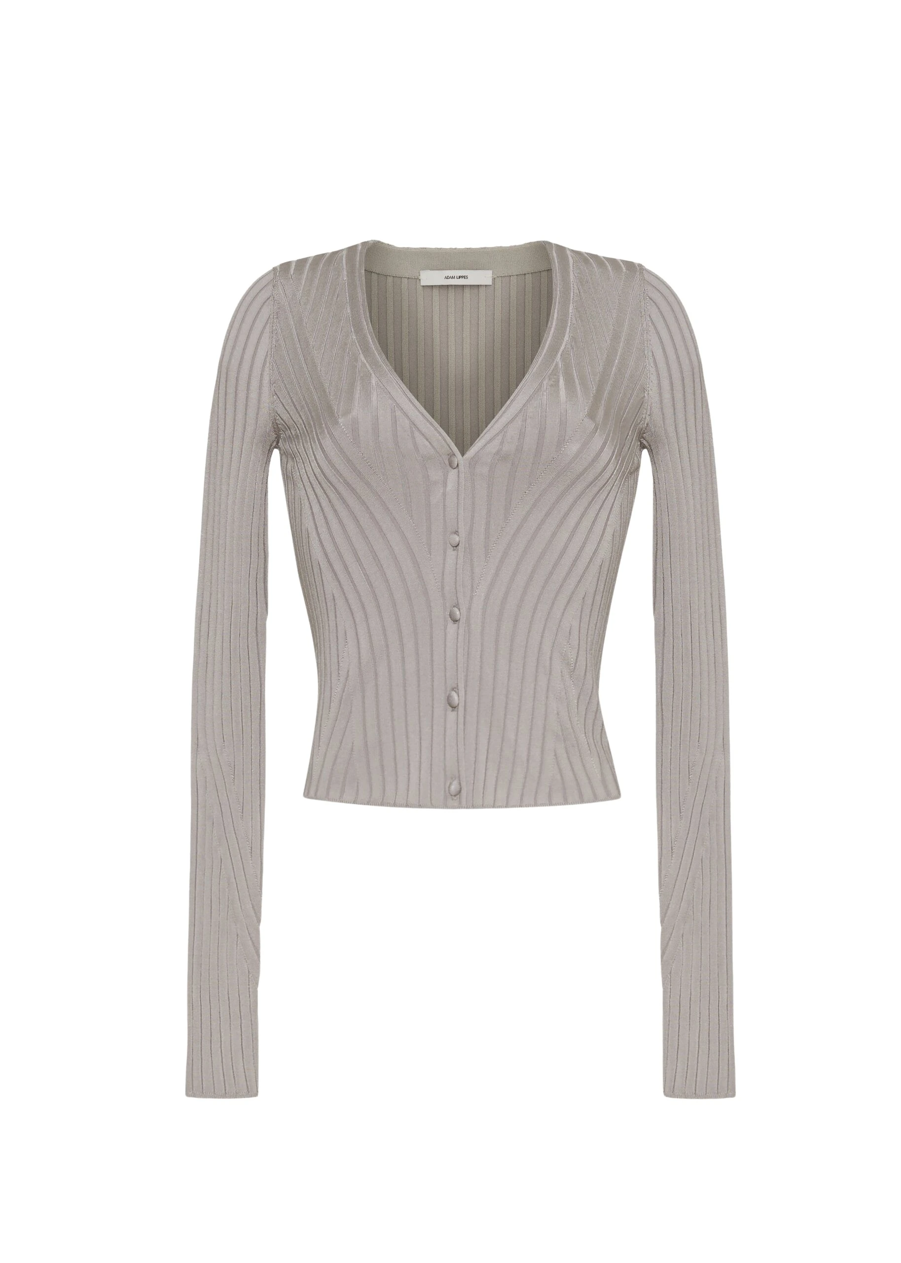Adam Lippes Greer Cardigan in Silver