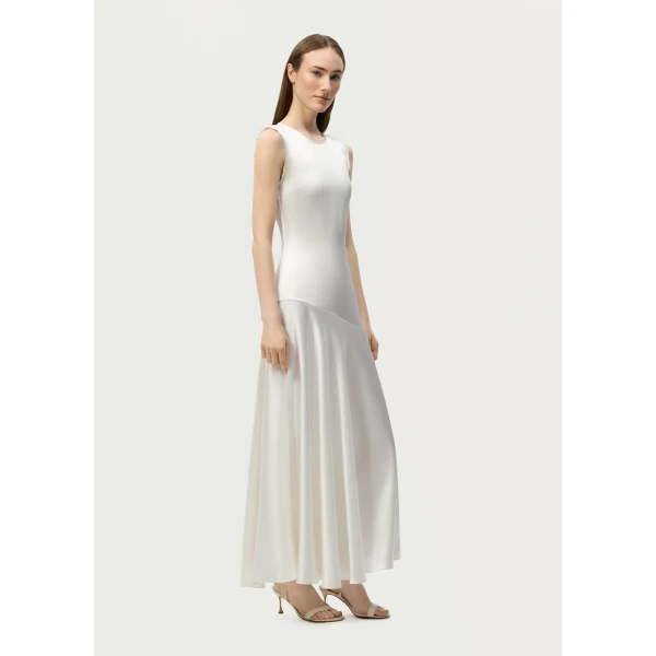 Adam Lippes Gwenyth Dress in Ivory, view 3