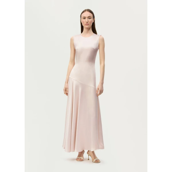 Adam Lippes Gwenyth Dress in Pale Pink, view 2