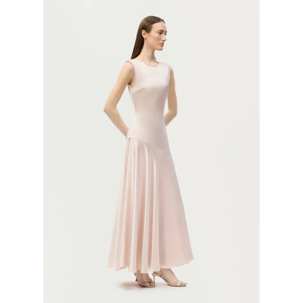 Adam Lippes Gwenyth Dress in Pale Pink, view 3