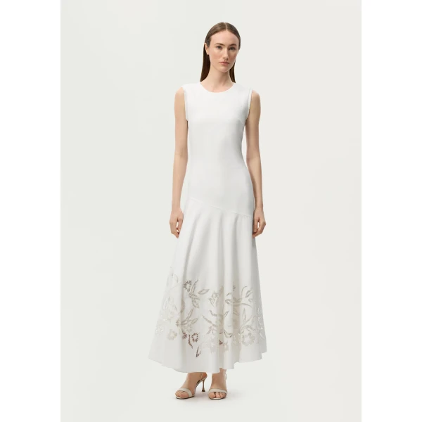 Adam Lippes Gwenyth Dress in White, view 2
