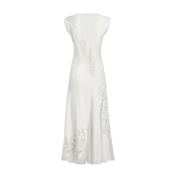 Adam Lippes Gwenyth Dress in White, view 5