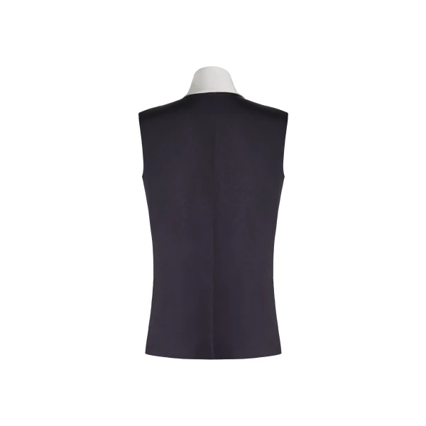 Adam Lippes Hana Top in Black/Ivory, view 5